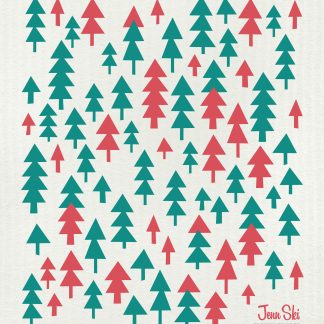 Christmas Holiday Forest 2-color Red + Green