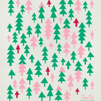 Christmas Holiday Forest 3-color Red/Pink/Green
