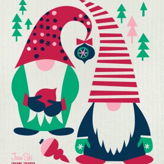 Christmas Holiday Gnome Tomte Elf 4-color Red/Pink/Navy/Green