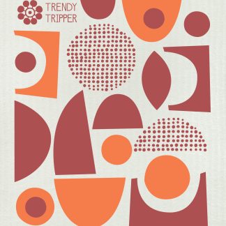 Abstract Bordeaux + Orange