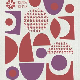 Abstract Bordeaux + Purple