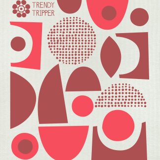 Abstract Bordeaux + Red