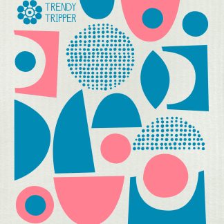 Abstract Cobalt + Pink