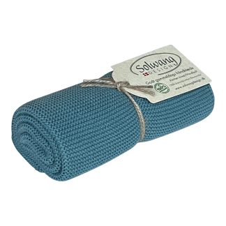 SOLWANG DESIGN Danish ORGANIC Cotton Kitchen / Hand Towel - Azure