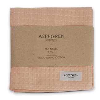 Aspegren 1-Pc ORGANIC Cotton Waffle Weave Tea Towel - North Evening Sand