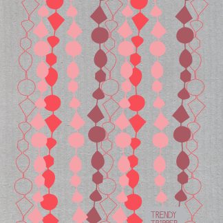 String Beads Pinks on Grey