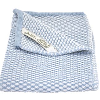 SOLWANG DESIGN Danish 100% ORGANIC Cotton Guest Towel - Light Rustic Blue