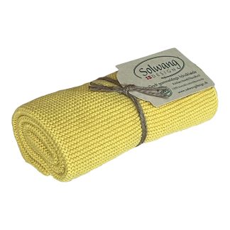 SOLWANG DESIGN Danish ORGANIC Cotton Kitchen / Hand Towel - BRIGHT YELLOW