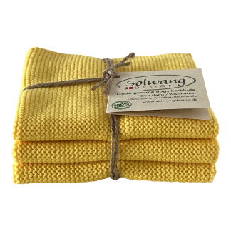 SOLWANG DESIGN Danish ORGANIC Bright Yellow Trio