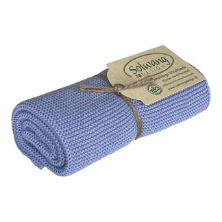 SOLWANG DESIGN Danish Cotton Kitchen / Hand Towel - Organic CORNFLOWER BLUE