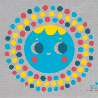 Helen Dardik Blue Moon on Grey