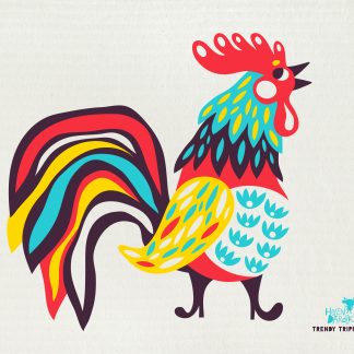 Helen Dardik Fancy Rooster on Natural