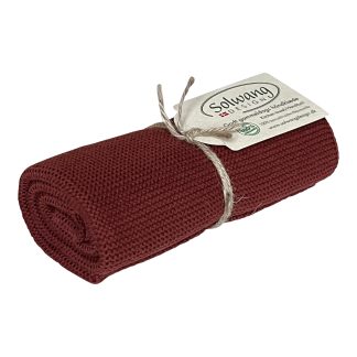 SOLWANG DESIGN Danish ORGANIC Cotton Kitchen / Hand Towel - Burned Red
