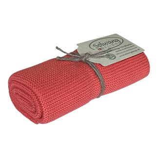SOLWANG DESIGN Danish ORGANIC Cotton Kitchen / Hand Towel - DARK CORAL