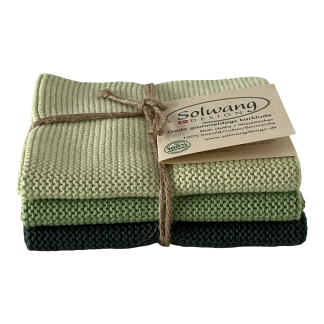 SOLWANG DESIGN Danish ORGANIC Dark Dusty Green Combi