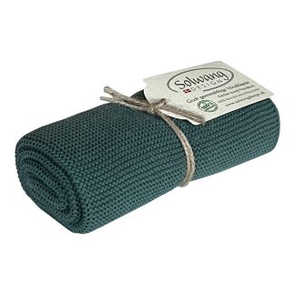 SOLWANG DESIGN Danish ORGANIC Cotton Kitchen / Hand Towel - Dark Petrol
