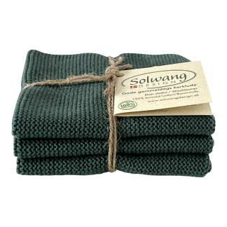 SOLWANG DESIGN Danish ORGANIC Dark Petrol Trio