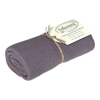 SOLWANG DESIGN Danish ORGANIC Cotton Kitchen / Hand Towel - DARK DUSTY PURPLE