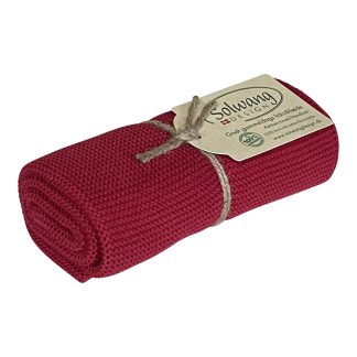 SOLWANG DESIGN Danish Cotton Kitchen / Hand Towel - Organic Deep Red