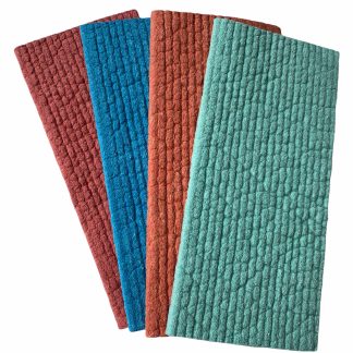 Dyed Sponge Cloth - 4 Pack (1 ea Rustic Green + Terracotta + Cobalt + Bordeaux)