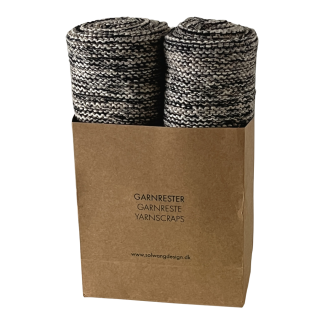 SOLWANG DESIGN 2-Pk Dishcloth Made w/ Yarn Scraps - Grey Melange