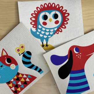 helen dardik illustration cat dog owl