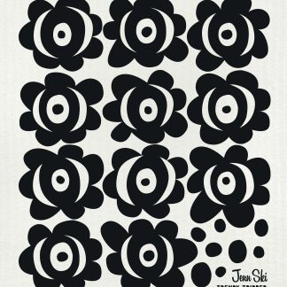 Swedish Garden Black on NATURAL - Special