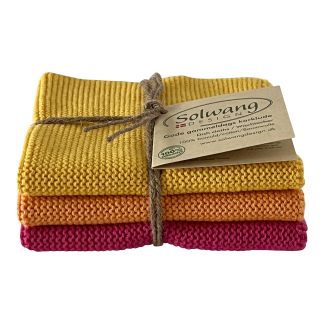 ORGANIC Cotton Dishcloth Combi - 3 NORDIC CARIBIEN