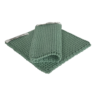 SOLWANG DESIGN Danish Pot Holders 100% Certified Organic Cotton - Rustic Green