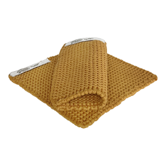SOLWANG DESIGN Danish Pot Holders 100% Certified Organic Cotton - Ochre
