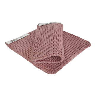 SOLWANG DESIGN Danish Pot Holders 100% Certified Organic Cotton - DARK Smoky Rose
