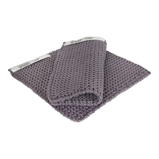 SOLWANG DESIGN Danish Pot Holders 100% Certified Organic Cotton - Dark Dusty Purple