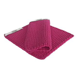 SOLWANG DESIGN Danish Pot Holders 100% Certified Organic Cotton - Bright Pink