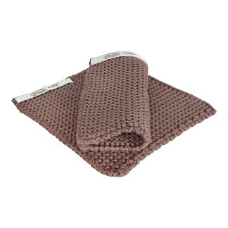 SOLWANG DESIGN Danish Pot Holders 100% Certified Organic Cotton - Chocolate