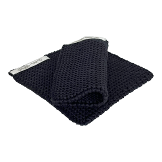 SOLWANG DESIGN Danish Pot Holders 100% Certified Organic Cotton - Black