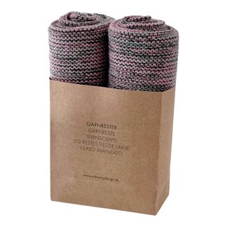 SOLWANG DESIGN 2-Pk Dishcloth Made w/ Yarn Scraps - Rose/Sage