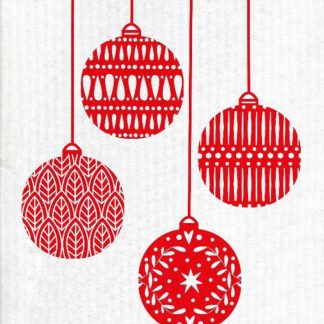 Holiday Ornament - Red Baubles - SALE!