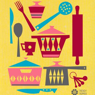SCANDI KITCHEN PINK YELLOW JENN SKI