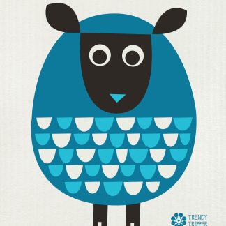jenn ski sheep swedish dishcloth