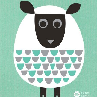 jenn ski mcm sheep swedish dishcloth