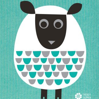 jenn ski mcm sheep swedish dishcloth