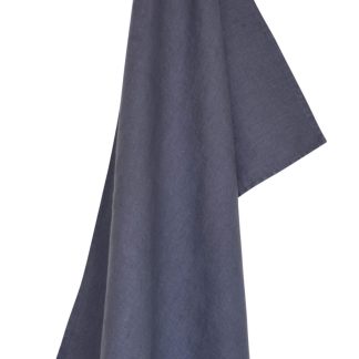 Solwang 100% Linen Tea Towel 27"x20" - Dark Stormy Grey