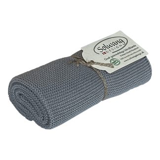 SOLWANG DESIGN Danish ORGANIC Cotton Kitchen / Hand Towel - STEEL GREY