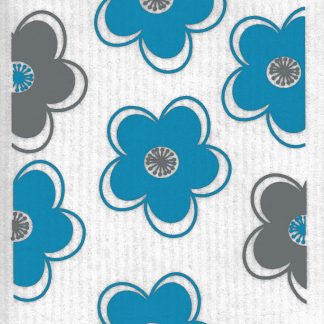 Flowers - Turquoise + Grey on SALE!