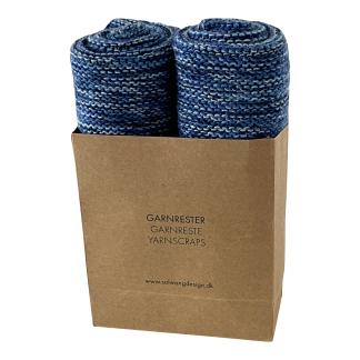 SOLWANG DESIGN 2-Pk Dishcloth Made w/ Yarn Scraps - Blue Mix