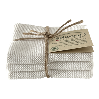 ORGANIC Cotton Dishcloth Combi - 3 White Trio